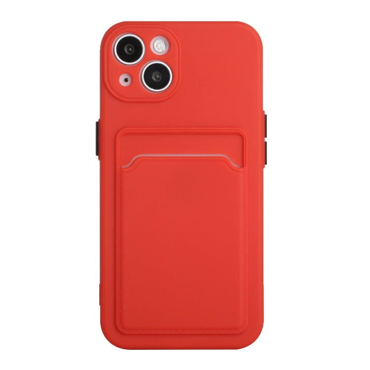 For iPhone 13 Card Slot Design Shockproof TPU Protective Case