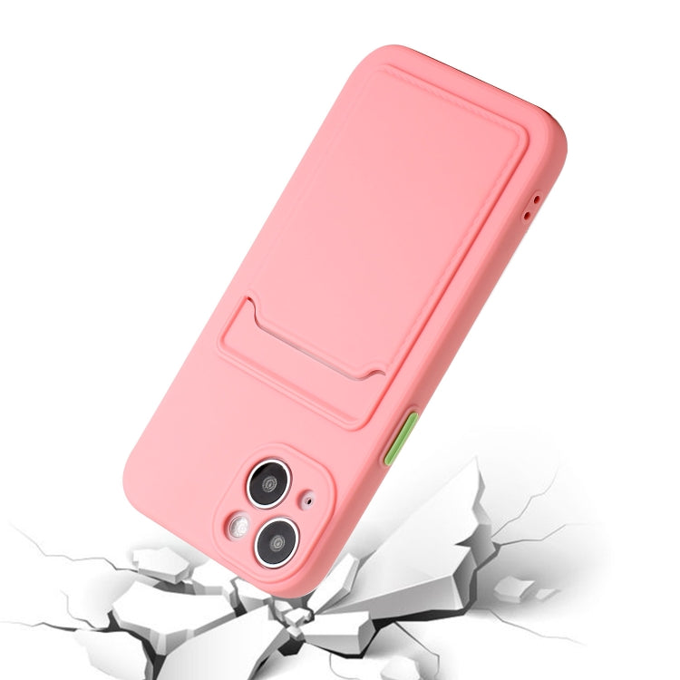For iPhone 13 Card Slot Design Shockproof TPU Protective Case