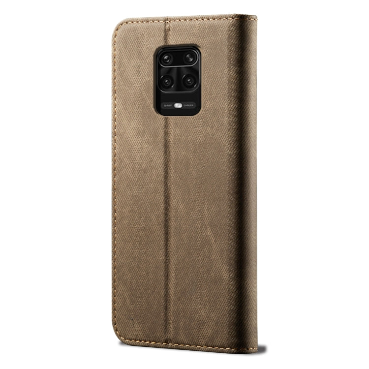 For Xiaomi Redmi Note 10 Lite Denim Texture Casual Style Horizontal Flip Leather Case with Holder & Card Slots & Wallet