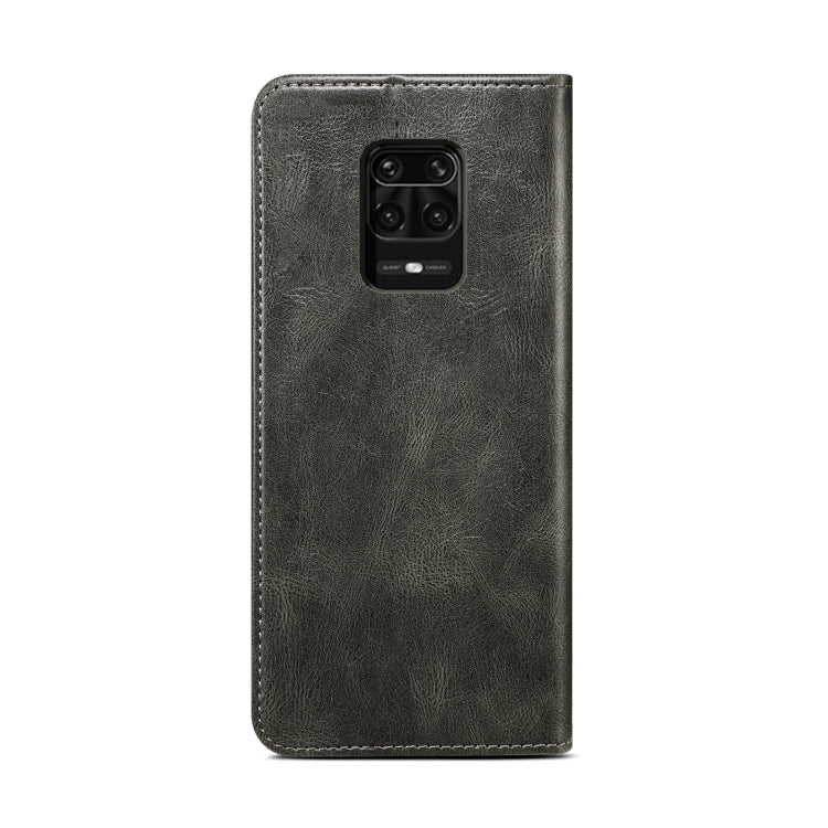 For Xiaomi Redmi Note 10 Lite Simple Wax Crazy Horse Texture Horizontal Flip Leather Case with Card Slots & Wallet