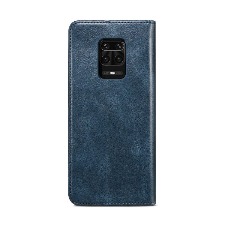 For Xiaomi Redmi Note 10 Lite Simple Wax Crazy Horse Texture Horizontal Flip Leather Case with Card Slots & Wallet
