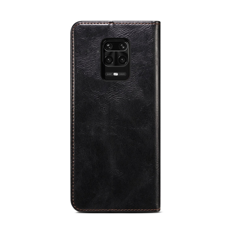 For Xiaomi Redmi Note 10 Lite Simple Wax Crazy Horse Texture Horizontal Flip Leather Case with Card Slots & Wallet