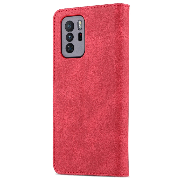 For Xiaomi Redmi Note 10 Pro 5G / Poco X3 GT AZNS Dream II Skin Feel PU+TPU Horizontal Flip Leather Case with Holder & Card Slots & Wallet