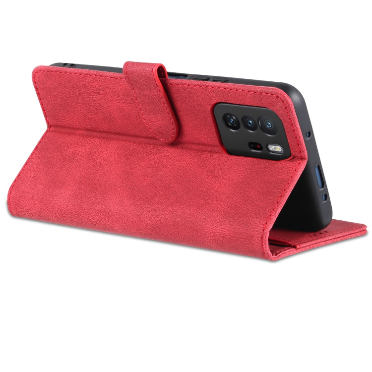 For Xiaomi Redmi Note 10 Pro 5G / Poco X3 GT AZNS Dream II Skin Feel PU+TPU Horizontal Flip Leather Case with Holder & Card Slots & Wallet