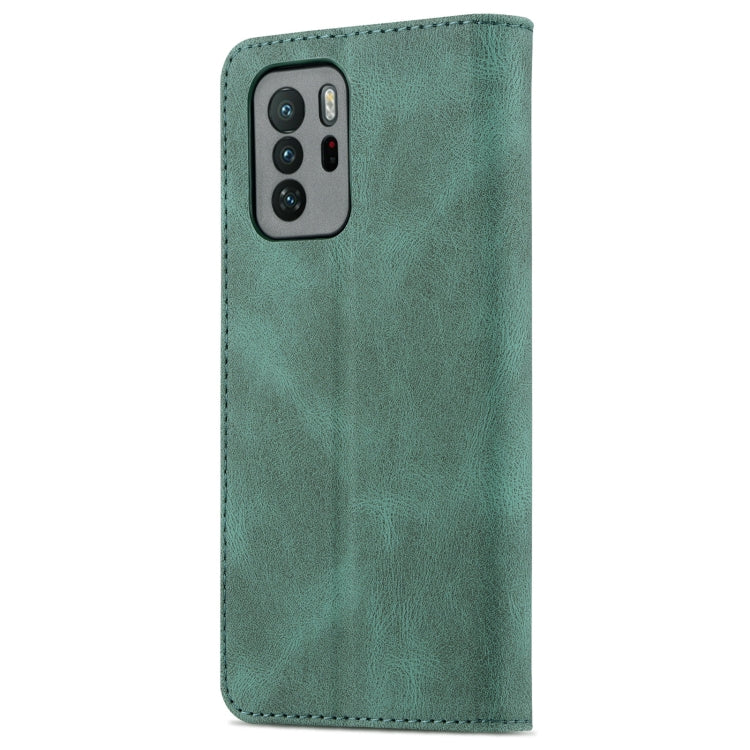 For Xiaomi Redmi Note 10 Pro 5G / Poco X3 GT AZNS Dream II Skin Feel PU+TPU Horizontal Flip Leather Case with Holder & Card Slots & Wallet