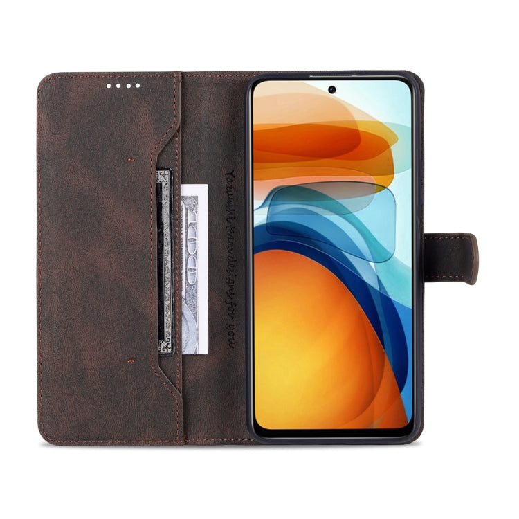 For Xiaomi Redmi Note 10 Pro 5G / Poco X3 GT AZNS Dream II Skin Feel PU+TPU Horizontal Flip Leather Case with Holder & Card Slots & Wallet