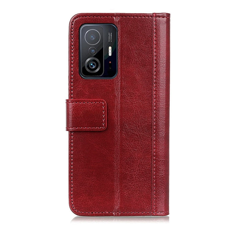 For Xiaomi Mi 11T / 11T Pro Peas Crazy Horse Texture Horizontal Flip Leather Case with Holder & Card Slots & Wallet