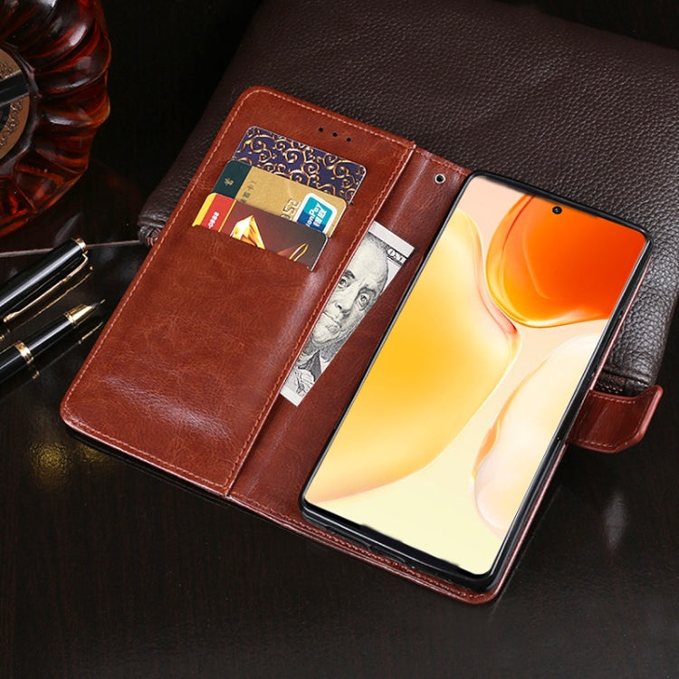 For vivo X70 Pro idewei Crazy Horse Texture Horizontal Flip Leather Case with Holder & Card Slots & Wallet