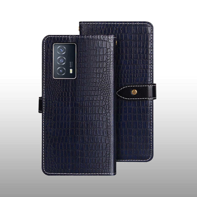 For vivo iQOO Z5 idewei Crocodile Texture Horizontal Flip Leather Case with Holder & Card Slots & Wallet