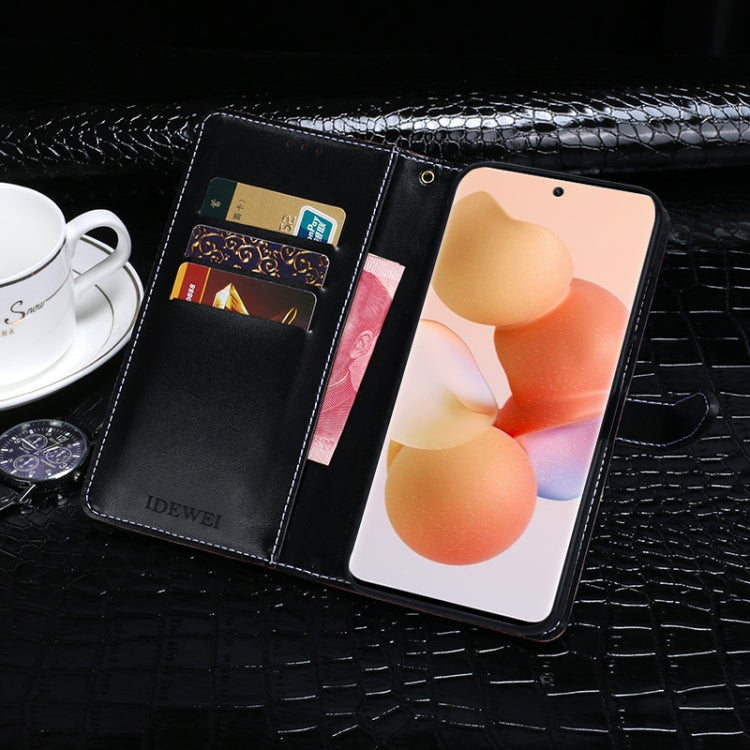 For Xiaomi Civi idewei Crocodile Texture Horizontal Flip Leather Case with Holder & Card Slots & Wallet