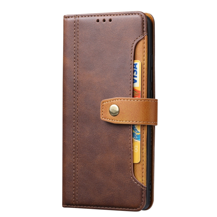 For Xiaomi Mi 11T / Mi 11T Pro Calf Texture Double Fold Clasp Horizontal Flip Leather Case with Photo Frame & Holder & Card Slots & Wallet