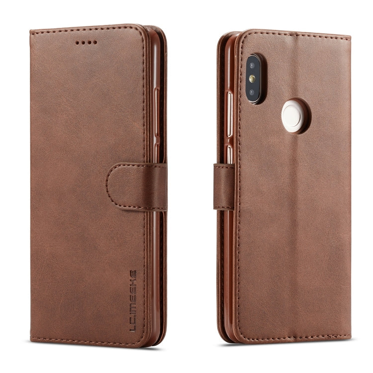 LC.IMEEKE For Xiaomi Redmi Note 6 Pro / Note6 Calf Texture Horizontal Flip Leather Case, with Holder & Card Slots & Wallet