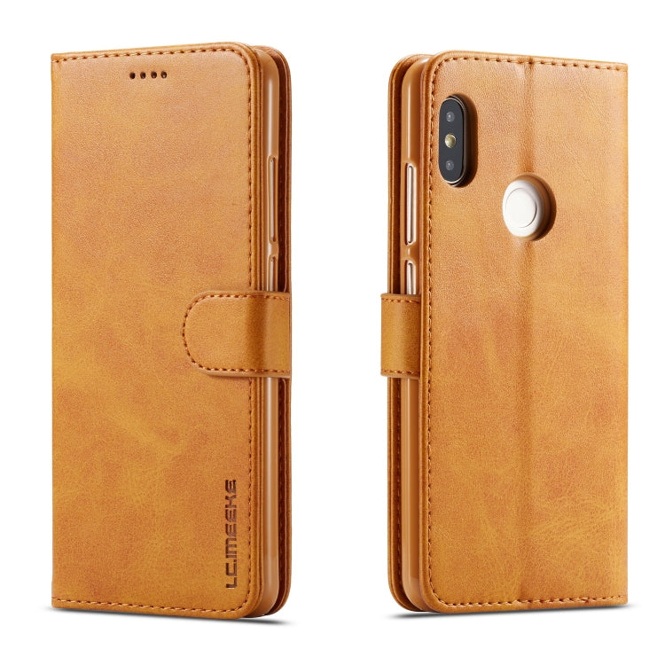 LC.IMEEKE For Xiaomi Redmi Note 6 Pro / Note6 Calf Texture Horizontal Flip Leather Case, with Holder & Card Slots & Wallet
