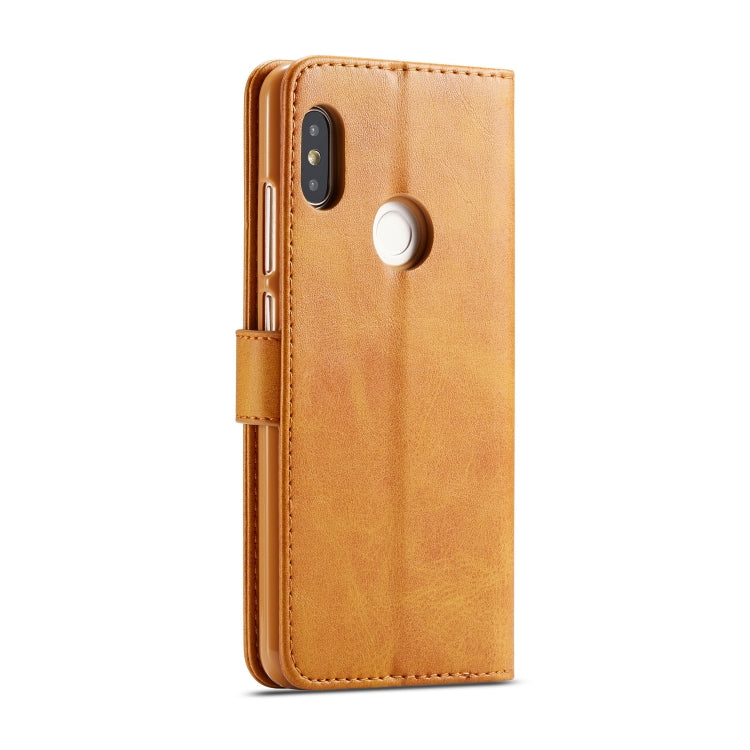 LC.IMEEKE For Xiaomi Redmi Note 6 Pro / Note6 Calf Texture Horizontal Flip Leather Case, with Holder & Card Slots & Wallet