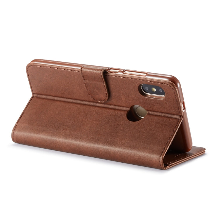 LC.IMEEKE For Xiaomi Redmi Note 6 Pro / Note6 Calf Texture Horizontal Flip Leather Case, with Holder & Card Slots & Wallet