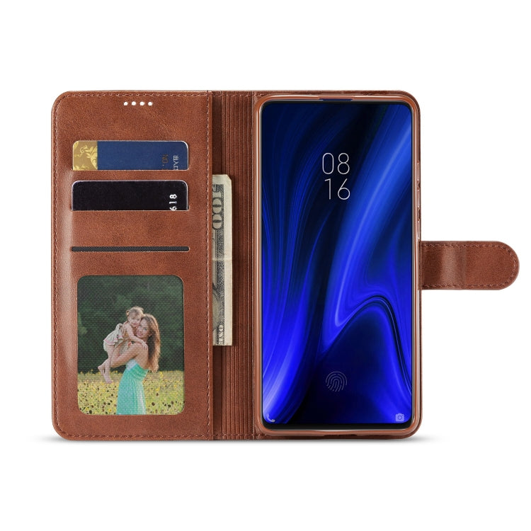 LC.IMEEKE For Xiaomi Redmi K20 / K20 Pro / 9T / 9T Pro Calf Texture Horizontal Flip Leather Case, with Holder & Card Slots & Wallet