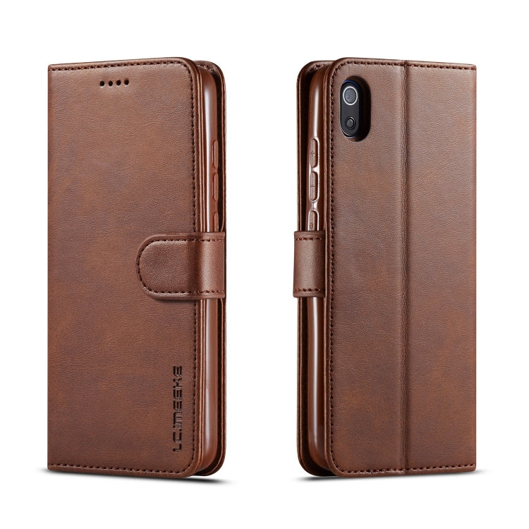 LC.IMEEKE For Xiaomi Redmi 7A Calf Texture Horizontal Flip Leather Case, with Holder & Card Slots & Wallet