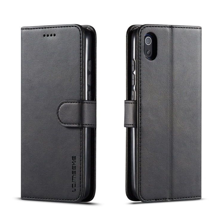 LC.IMEEKE For Xiaomi Redmi 7A Calf Texture Horizontal Flip Leather Case, with Holder & Card Slots & Wallet
