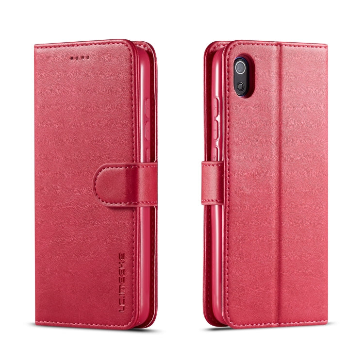 LC.IMEEKE For Xiaomi Redmi 7A Calf Texture Horizontal Flip Leather Case, with Holder & Card Slots & Wallet