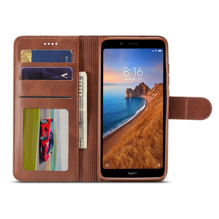 LC.IMEEKE For Xiaomi Redmi 7A Calf Texture Horizontal Flip Leather Case, with Holder & Card Slots & Wallet
