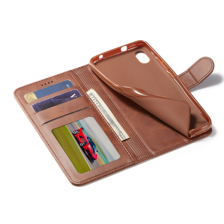 LC.IMEEKE For Xiaomi Redmi 7A Calf Texture Horizontal Flip Leather Case, with Holder & Card Slots & Wallet