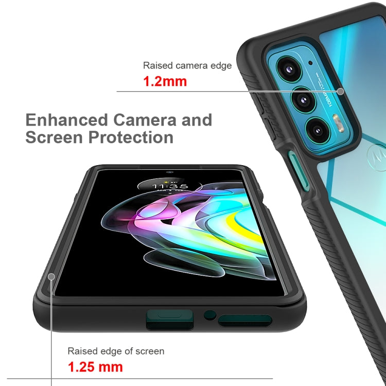 For Motorola Edge 20 Starry Sky Solid Color Series Shockproof PC + TPU Protective Case