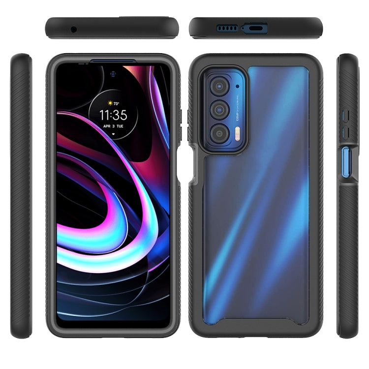 For Motorola Edge 2021 Starry Sky Solid Color Series Shockproof PC + TPU Protective Case