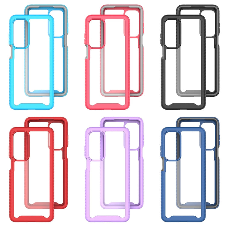 For Motorola Edge 2021 Starry Sky Solid Color Series Shockproof PC + TPU Protective Case