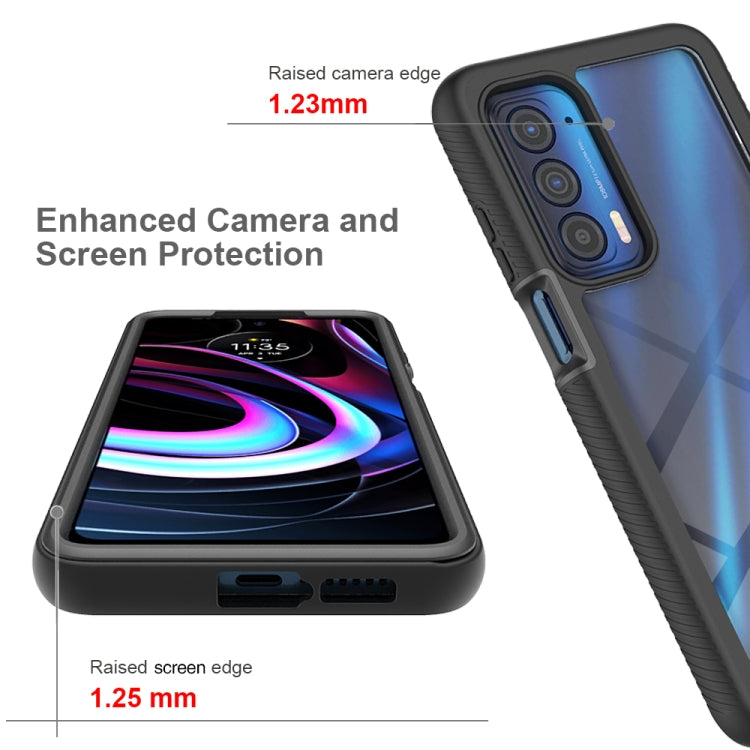 For Motorola Edge 2021 Starry Sky Solid Color Series Shockproof PC + TPU Protective Case