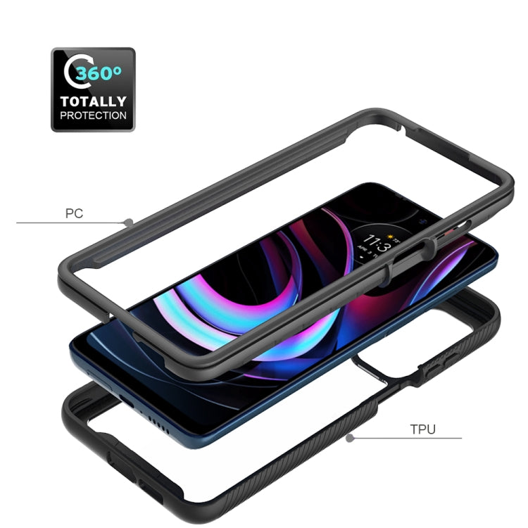 For Motorola Edge 2021 Starry Sky Solid Color Series Shockproof PC + TPU Protective Case