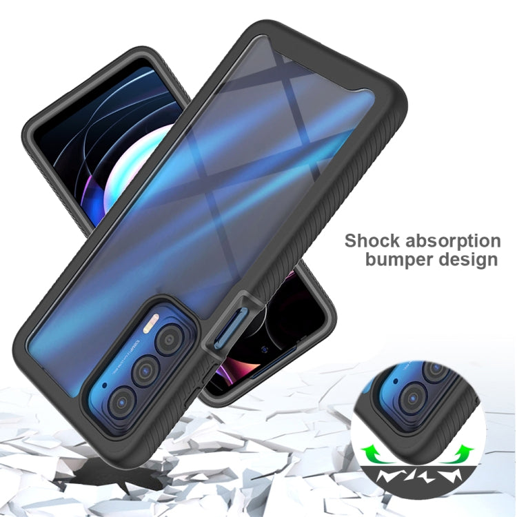 For Motorola Edge 2021 Starry Sky Solid Color Series Shockproof PC + TPU Protective Case