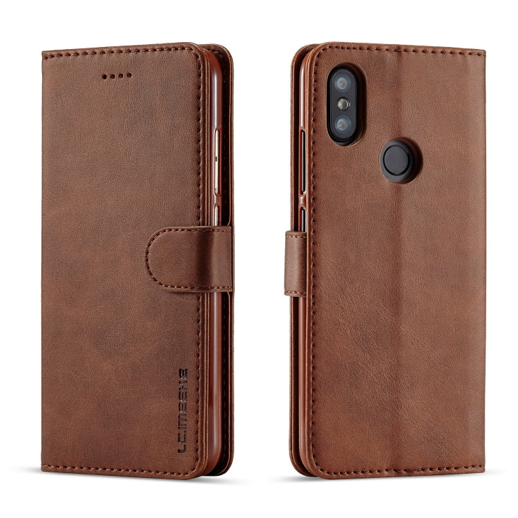 LC.IMEEKE For Xiaomi Mi 6X Calf Texture Horizontal Flip Leather Case, with Holder & Card Slots & Wallet