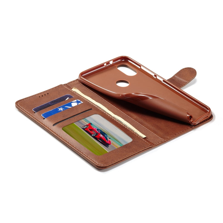 LC.IMEEKE For Xiaomi Mi 6X Calf Texture Horizontal Flip Leather Case, with Holder & Card Slots & Wallet