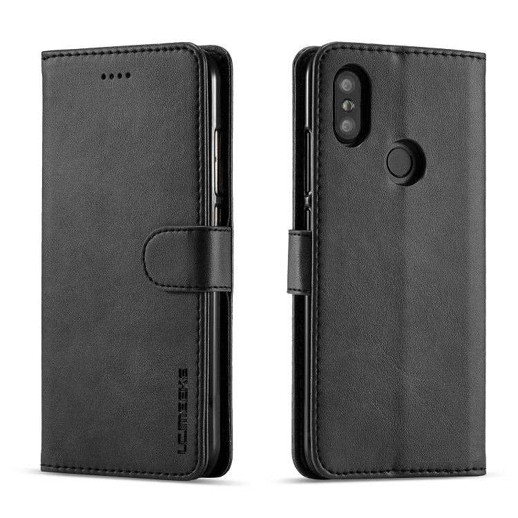 LC.IMEEKE For Xiaomi Mi 6X Calf Texture Horizontal Flip Leather Case, with Holder & Card Slots & Wallet