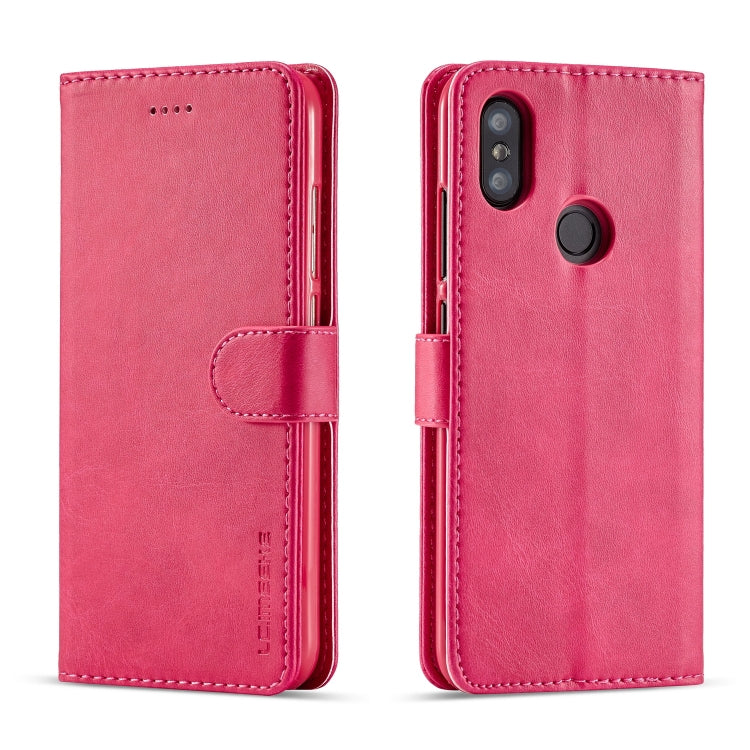 LC.IMEEKE For Xiaomi Mi 6X Calf Texture Horizontal Flip Leather Case, with Holder & Card Slots & Wallet