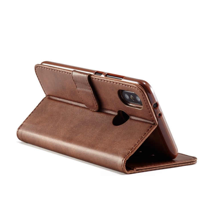LC.IMEEKE For Xiaomi Mi 6X Calf Texture Horizontal Flip Leather Case, with Holder & Card Slots & Wallet