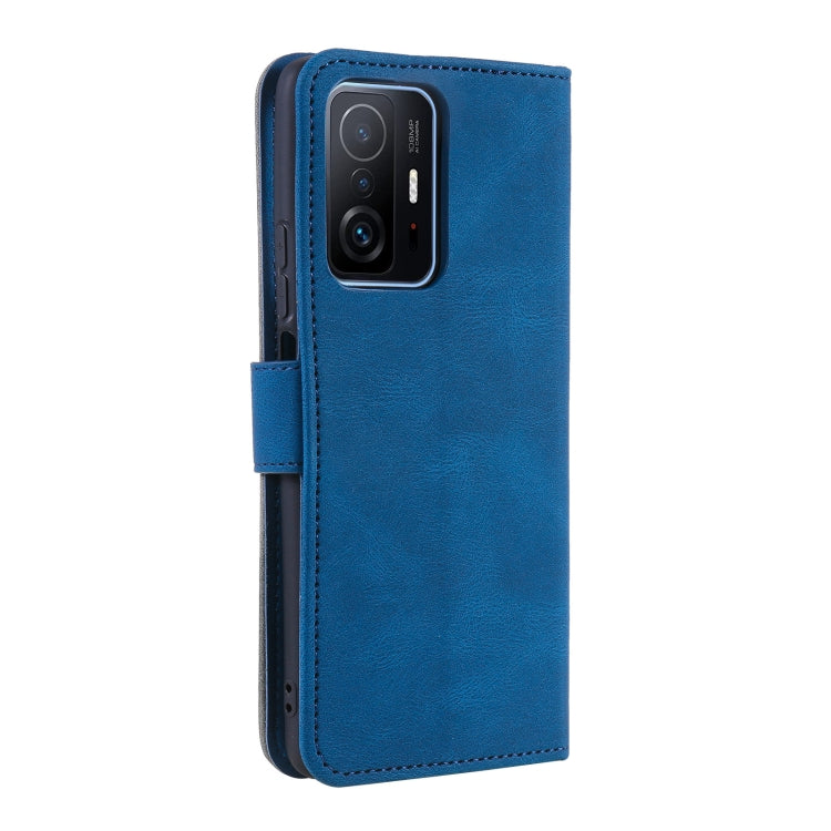 For Xiaomi Mi 11T Stitching Calf Texture Horizontal Flip Leather Case with Holder & Card Slots & Wallet