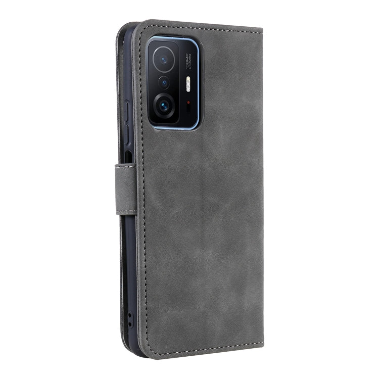 For Xiaomi Mi 11T Stitching Calf Texture Horizontal Flip Leather Case with Holder & Card Slots & Wallet