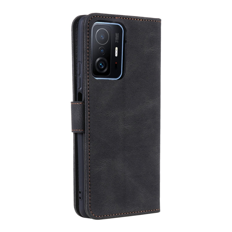 For Xiaomi Mi 11T Stitching Calf Texture Horizontal Flip Leather Case with Holder & Card Slots & Wallet