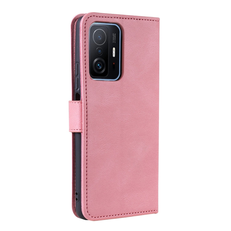 For Xiaomi Mi 11T Stitching Calf Texture Horizontal Flip Leather Case with Holder & Card Slots & Wallet