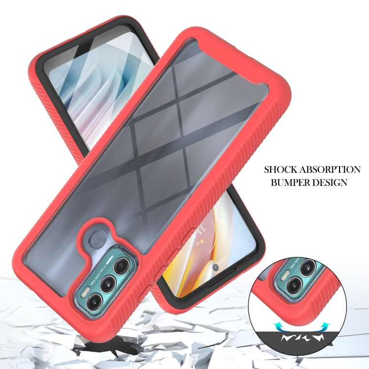 For Motorola Moto G60 Starry Sky Solid Color Series Shockproof PC + TPU Protective Case with PET Film