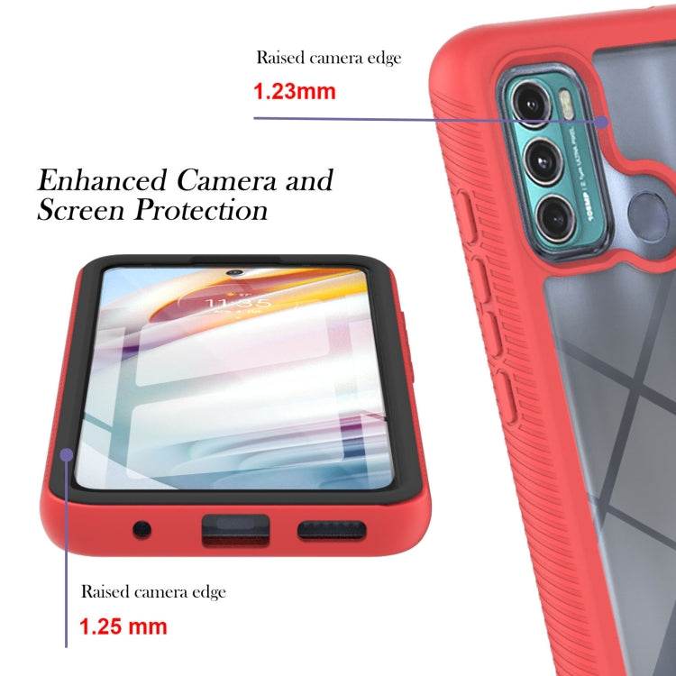 For Motorola Moto G60 Starry Sky Solid Color Series Shockproof PC + TPU Protective Case with PET Film