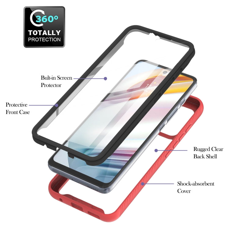 For Motorola Moto G60 Starry Sky Solid Color Series Shockproof PC + TPU Protective Case with PET Film