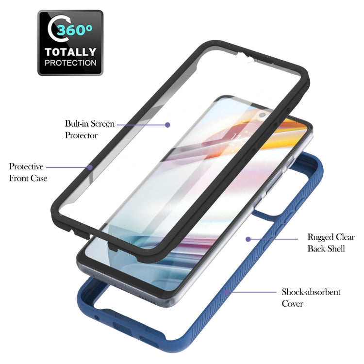 For Motorola Moto G60 Starry Sky Solid Color Series Shockproof PC + TPU Protective Case with PET Film