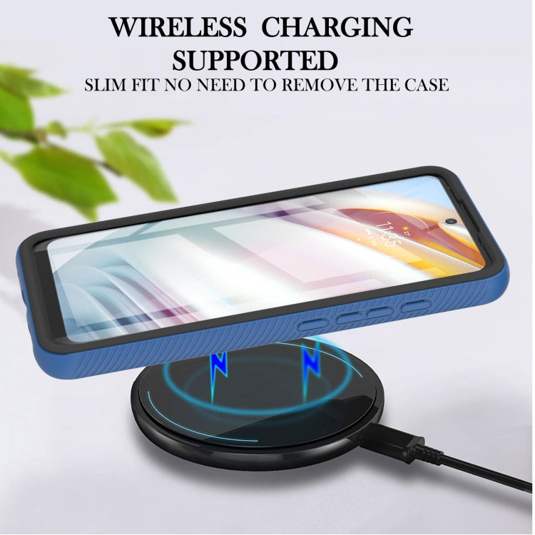 For Motorola Moto G60 Starry Sky Solid Color Series Shockproof PC + TPU Protective Case with PET Film