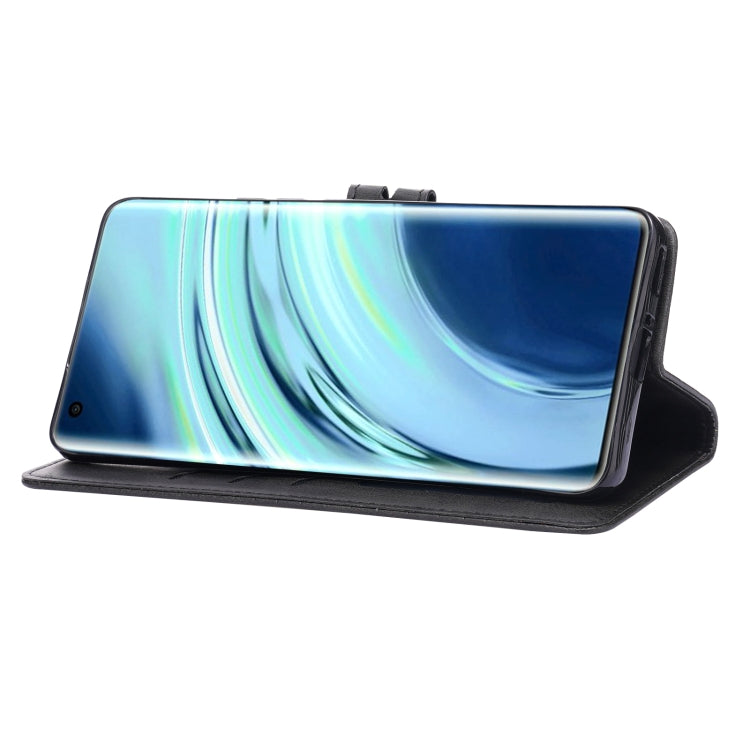 For Xiaomi Mi 11 Embossed Happy Cat Pattern Horizontal Flip Leather Case with Holder & Card Slots & Wallet