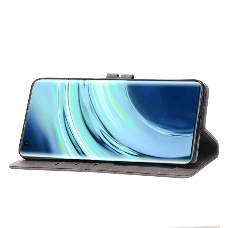 For Xiaomi Mi 11 Embossed Happy Cat Pattern Horizontal Flip Leather Case with Holder & Card Slots & Wallet