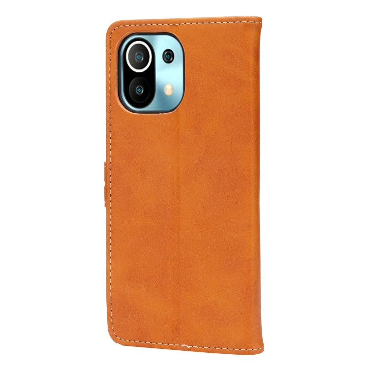 For Xiaomi Mi 11 Embossed Happy Cat Pattern Horizontal Flip Leather Case with Holder & Card Slots & Wallet