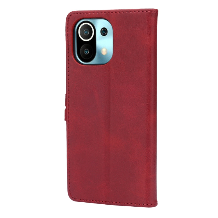 For Xiaomi Mi 11 Embossed Happy Cat Pattern Horizontal Flip Leather Case with Holder & Card Slots & Wallet