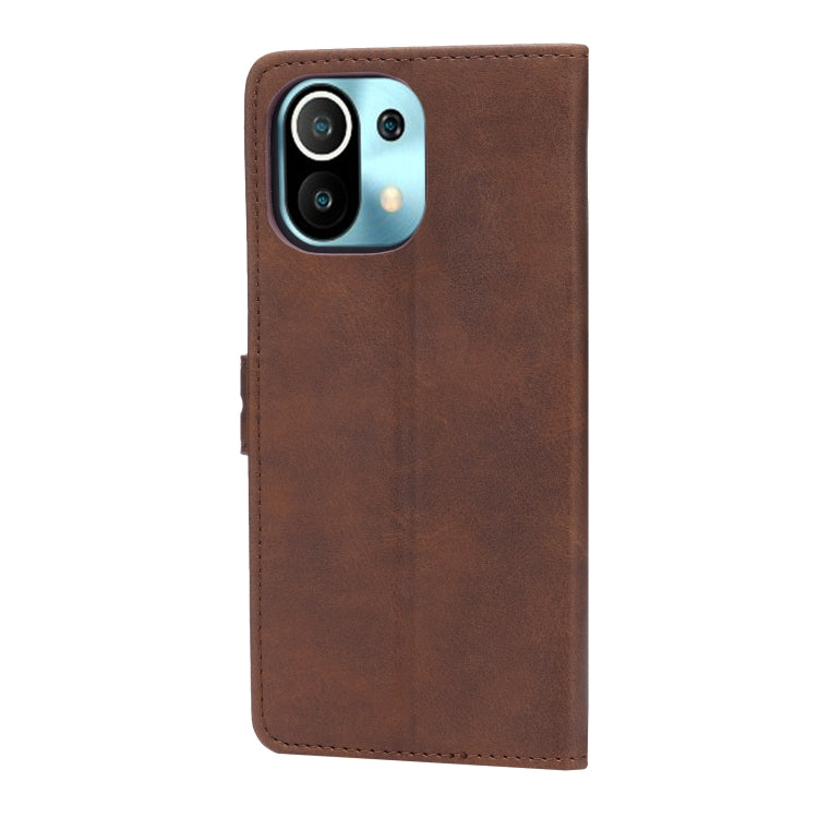 For Xiaomi Mi 11 Embossed Happy Cat Pattern Horizontal Flip Leather Case with Holder & Card Slots & Wallet